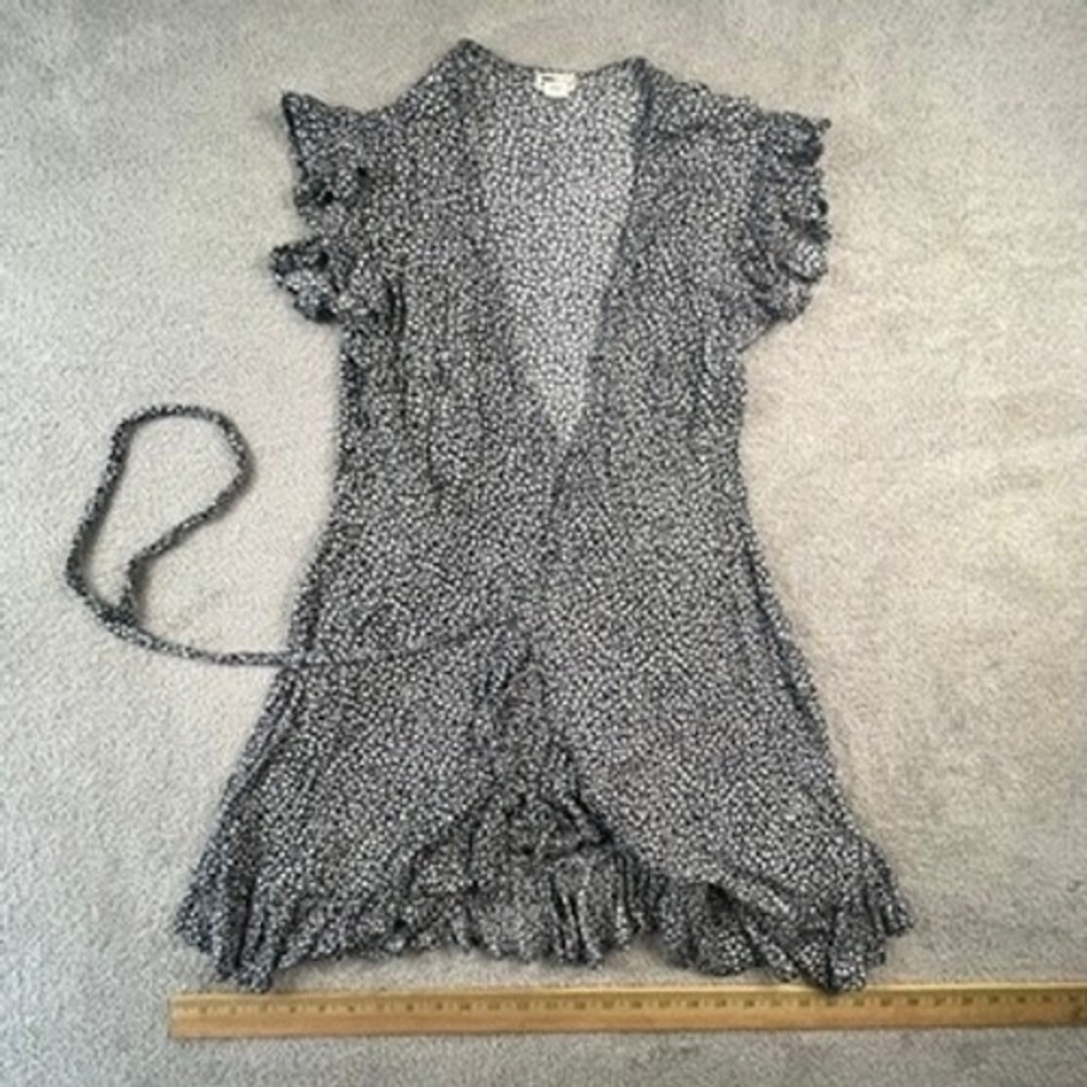 Floral Ruffle Wrap Mini Dress Size Small Billabong Womens Maxi Coastal Cowgirl